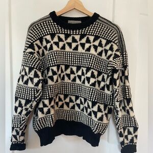 Geometric Wool Sweater